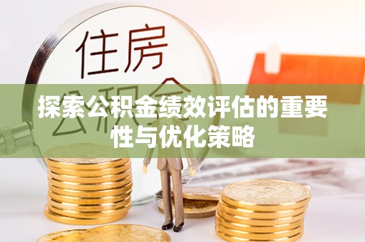 竹南探索公积金绩效评估的重要性与优化策略